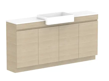 Glacier Caesarstone finish Lite SR All Door Tro 1800WK C CS 