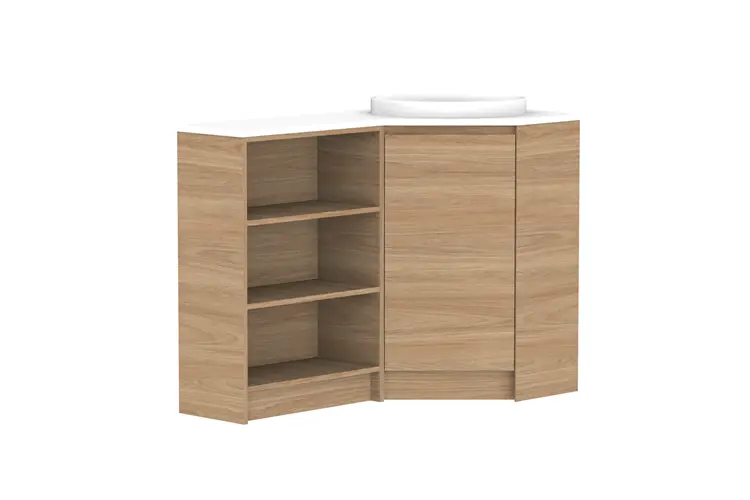 Glacier Lite Corner Shlf Tro 12X6With Kickboard R DU 