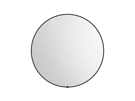 Sera Round LED Mirror 750mm Matte Black 