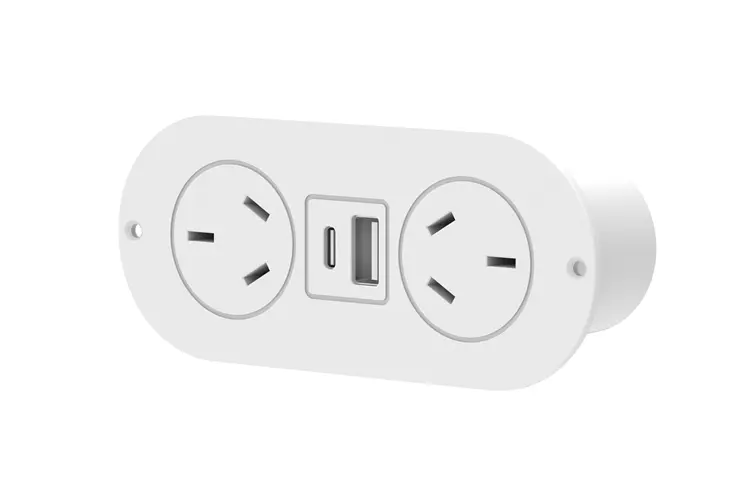 In Drawer Power Point w/ USB White 