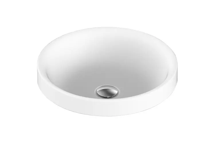 Respect Semi Inset Basin Gloss White 
