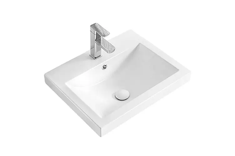 Scoop Semi Inset Basin Gloss White 