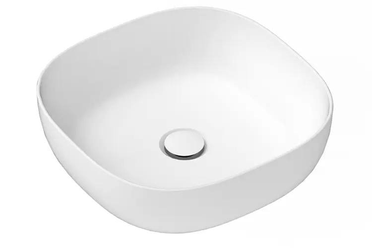 Glam Square Above Counter Basin Glss Wht 