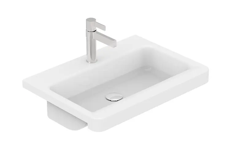 Integrity Semi Recessed Basin Glss Wht 