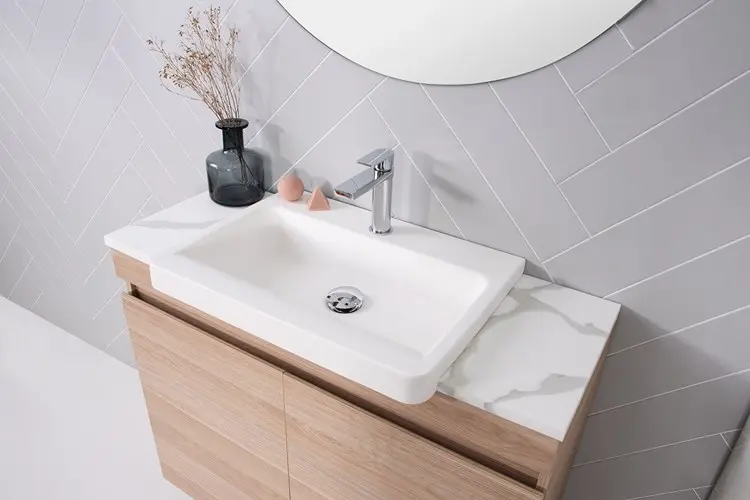 Integrity Semi Recessed Basin Matte Wht 