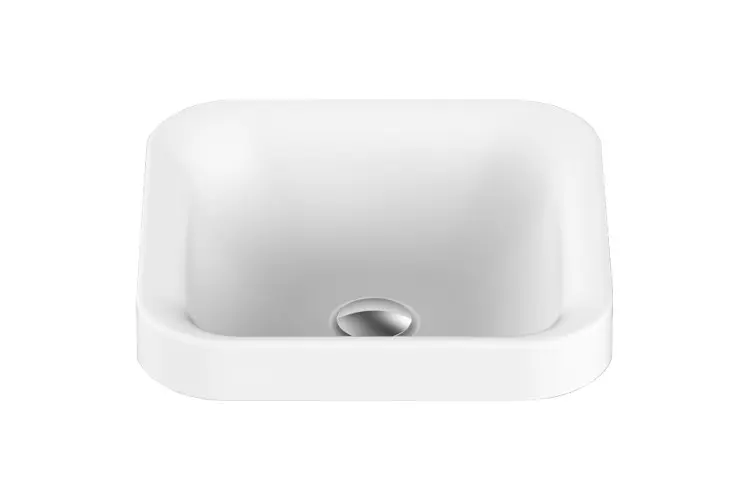 Truth Semi Inset Basin Matte White 