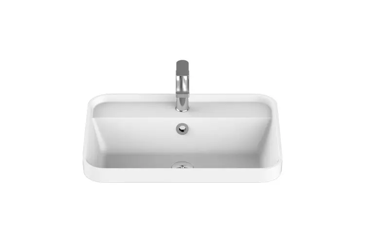 Miya Semi Inset 550 Basin Matte White 