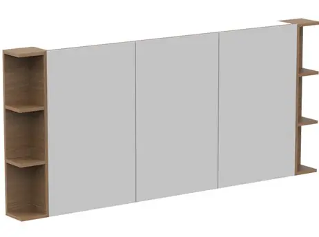 Glacier Pro Shelf Mirror Cab 1800 3D D 