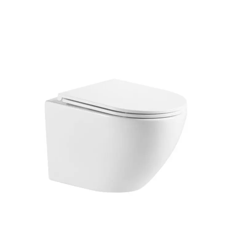 RAUL66 575*360*360mm Gloss White Rimless Flushing Wall Hung Pan 