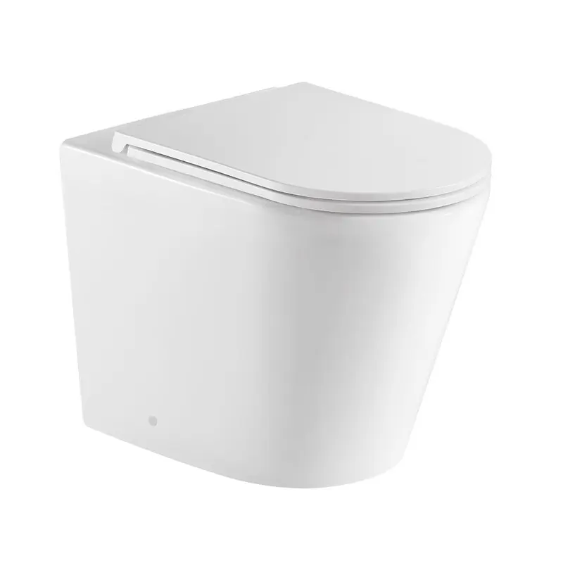 ZARA99 580*360*430mm Gloss White Rimless Flushing Wall Faced Floor Pan 