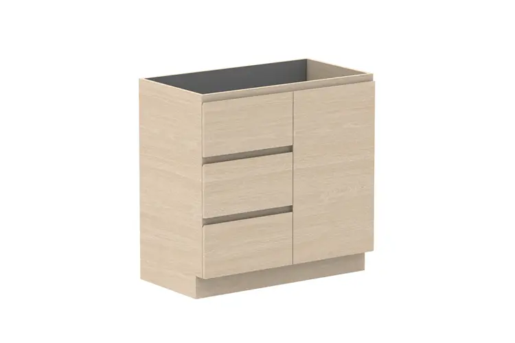 Glacier Lite Hamper Trio 900 With Kickboard S No Top