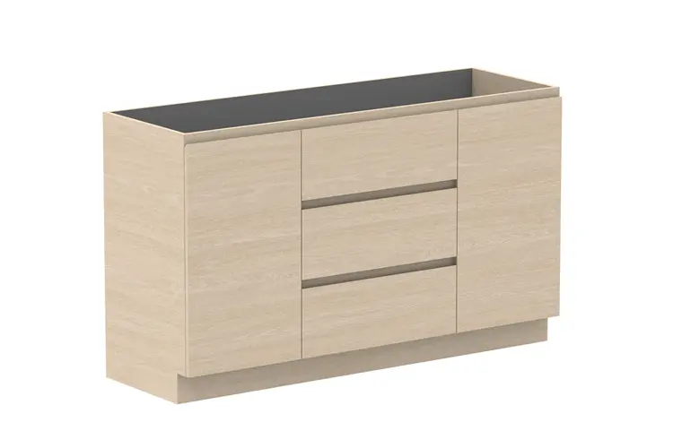 Glacier Lite Hamper Trio 1500 With Kickboard S No Top