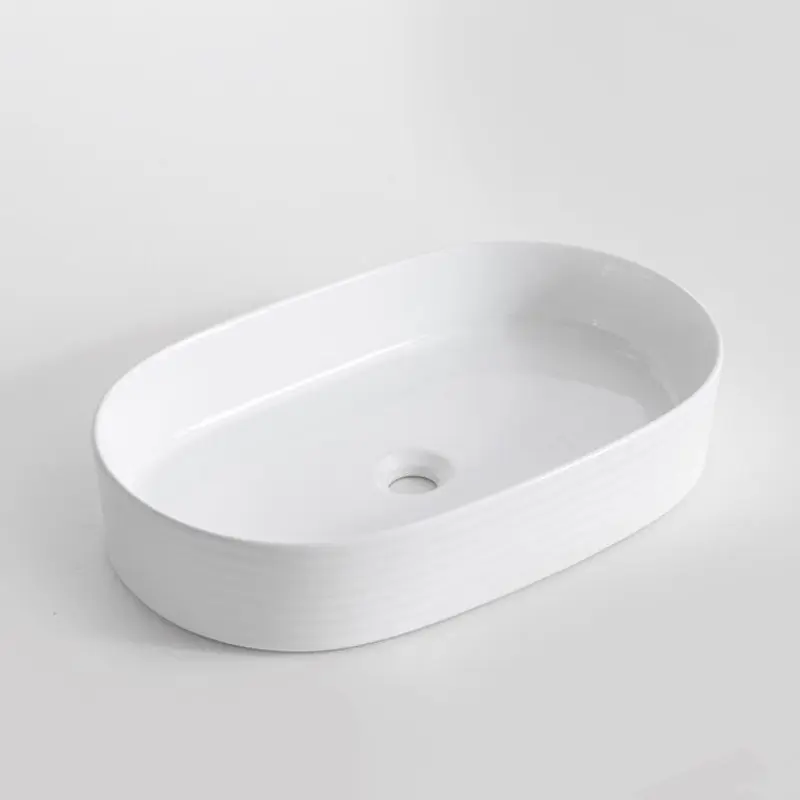 605x380x120mm Gloss White Above Counter Basin