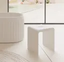 Percy Solid Surface Bath Stool