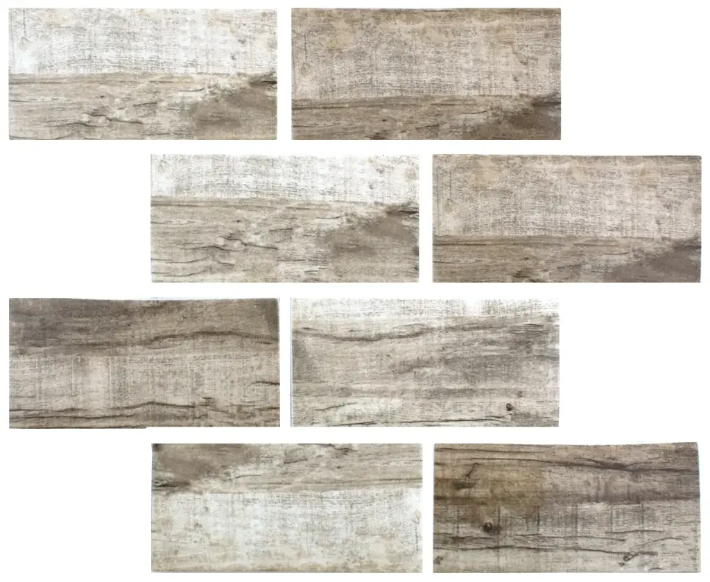 VIEWGRES SELECT TIMBER TAUPE GLASS SUBWAY WALL TILES 70X145mm