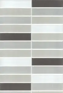 JUNHUA MANIKA CHARCOAL RECTANGULAR MOSAIC DECORS WALL TILES 200x300mm