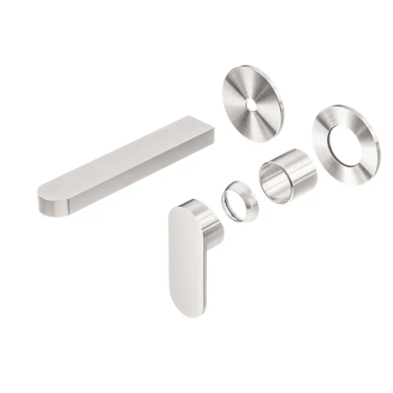 ECCO WALL BASIN/BATH MIXER SEPARATE BACK PLATE TRIM KITS ONLY BRUSHED NICKEL 