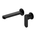 Ecco Wall Basin/Bath Mixer Separate Back Plate 60mm Matte Black (NR301310cMB)