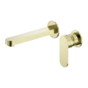 Ecco Wall Basin/Bath Mixer Separate Back Plate 60mm Brushed Gold (NR301310cBG)