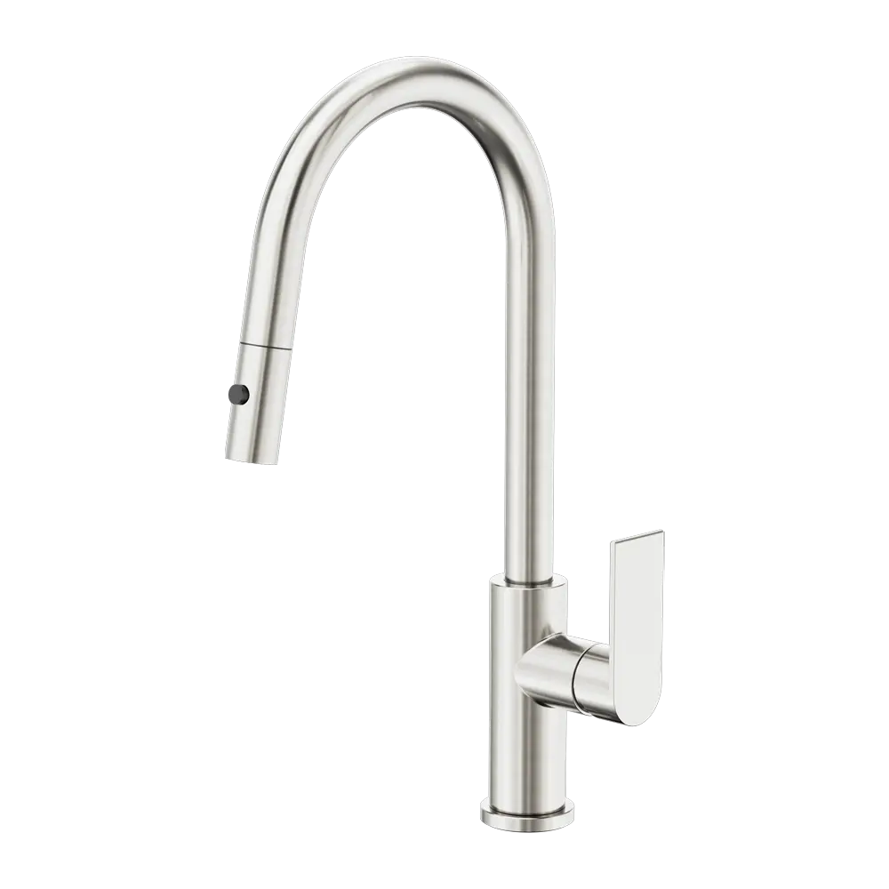 Bianca Pull Out Sink Mixer With Vegie Spray Function Brushed Nickel
