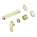 Ecco Wall Basin/Bath Mixer Separate Back Plate 60mm Trim Kits Only Brushed Gold