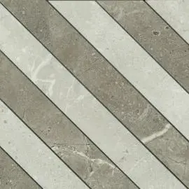 CAPUCIINO OCEAN 50MM STRIPPED MIXED SIZE POLISHED MOSAIC TILES