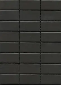 COTTO HERRINGBONE CHARCOAL MOSAICS 23X48mm