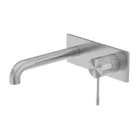 OPAL WALL BASIN/BATH MIXER 230MM GRAPHITE 
