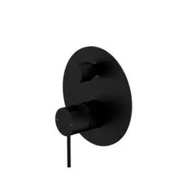 MECCA MATTE BLACK SHOWER MIXER WITH DIVERTOR