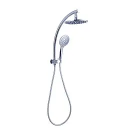 DOLCE 2 IN 1 CHROME TWIN SHOWER