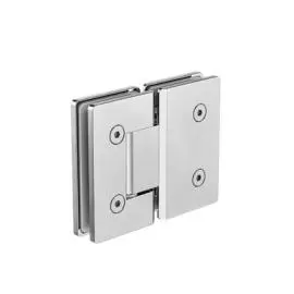 180 DEGREE GLASS TO GLASS SHOWER HINGE 10MM GLASS CHROME 