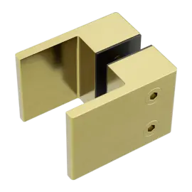 SHOWER BRUSHED GOLD KNOB HANDLE SQUARE