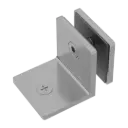 90 DEGREE GUN METAL GLASS TO WALL BRACKET 10MM GLASS GUN METAL