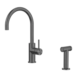 ZEN SS316L KITCHEN MIXER WITH HAND SPRAY GRAPHITE 