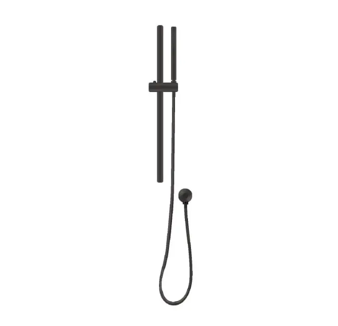 Black Shower Rail with Handheld Shower