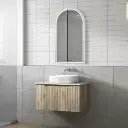 Calder Wall Hung 750mm - Flat Stone Top, Alpine 