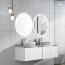 Perla Mark II Wall Hung 1500mm - Crystal Ceramic Top, Stone Top Not Apply, Double