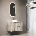 Tuscana Wall Hung 900mm - Crystal Ceramic Top, Stone Top Not Apply