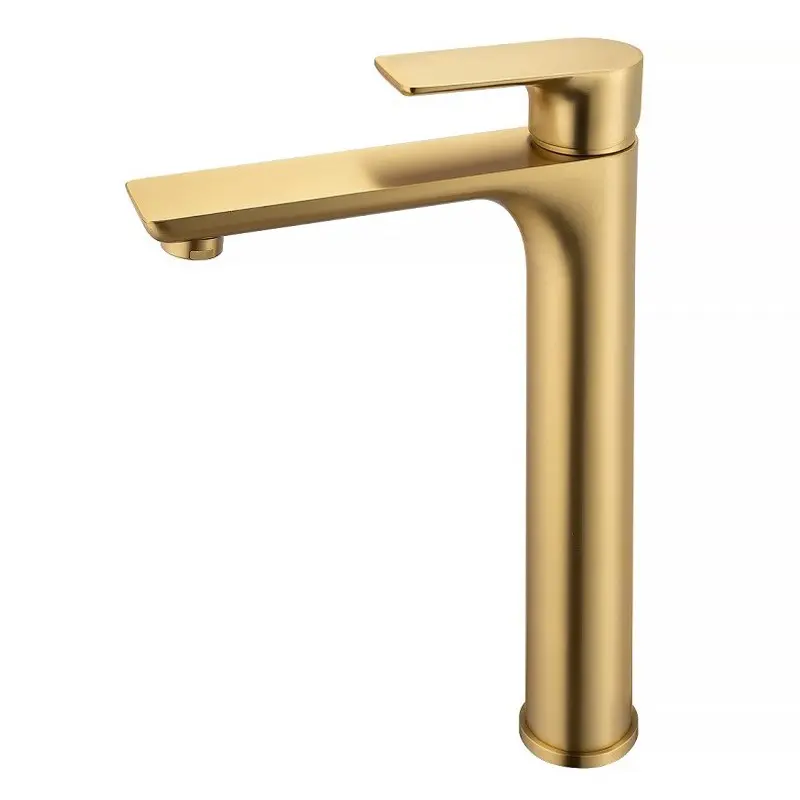 VOG - Brushed Brass Basin Mixer High/Long