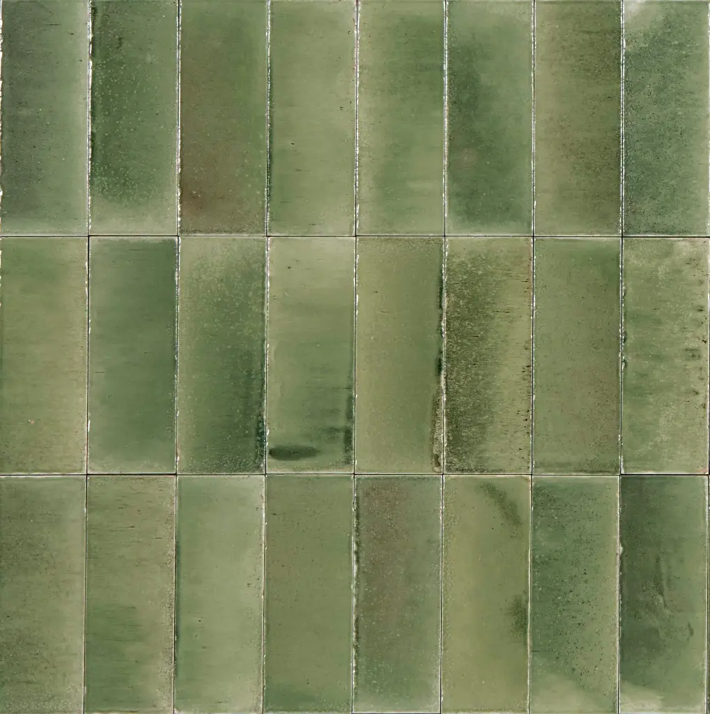 Ragno Gleeze Giada Green Gloss Floor Tiles 75x200