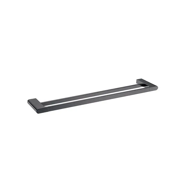 VOG - 600mm Gunmetal Double Towel Rail 