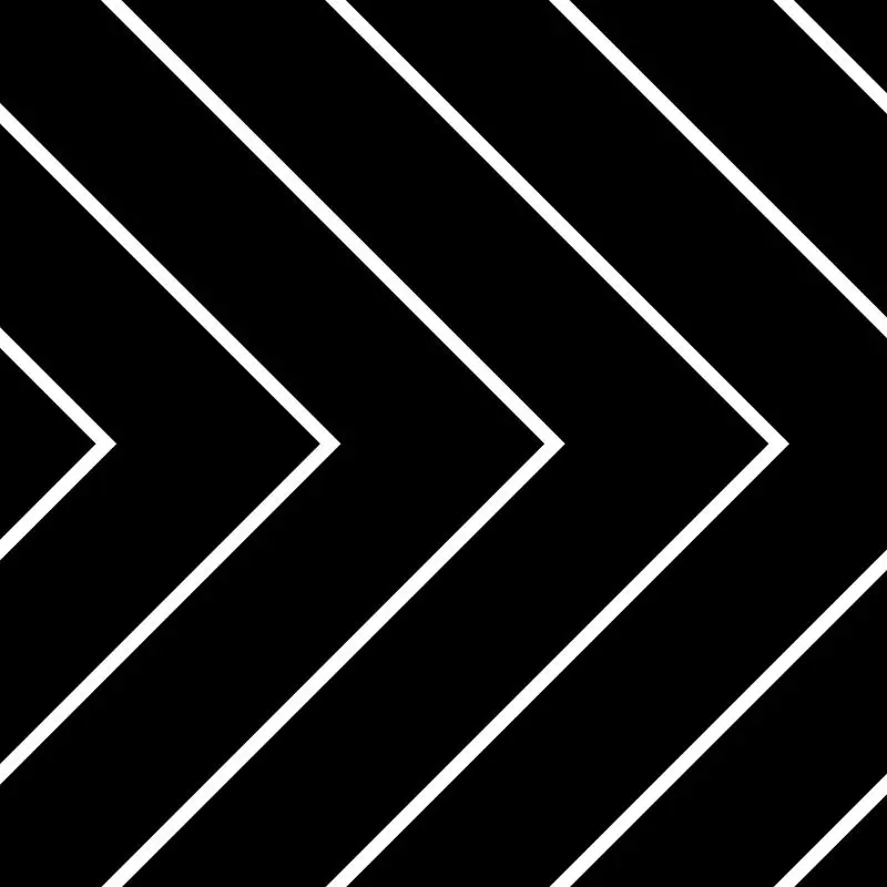 KEYS CHEVRON BLACK MATT 200X200