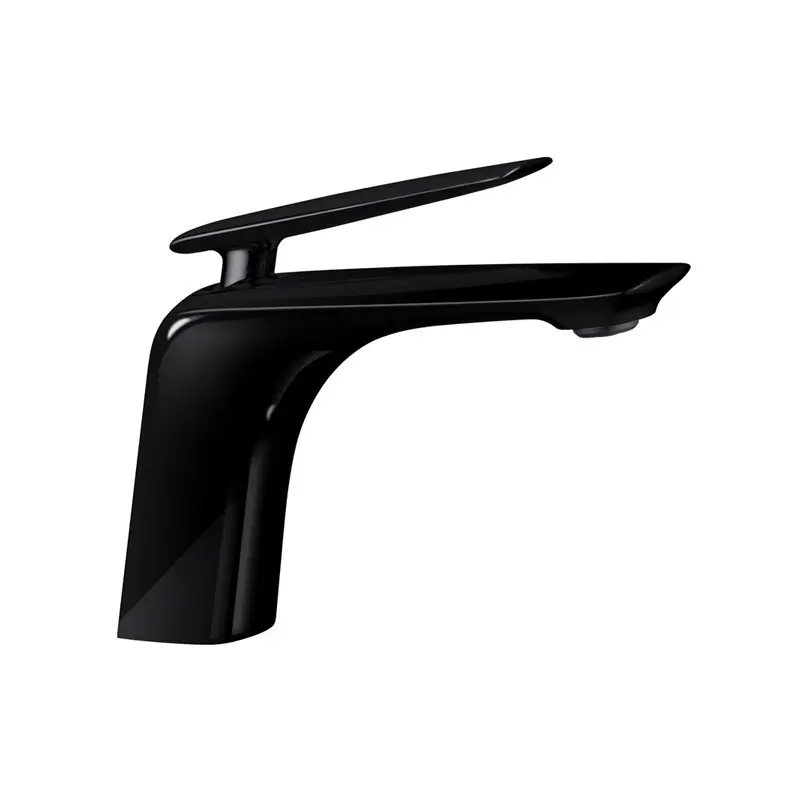 Bellino High Gloss Black Basin Mixer Tap 