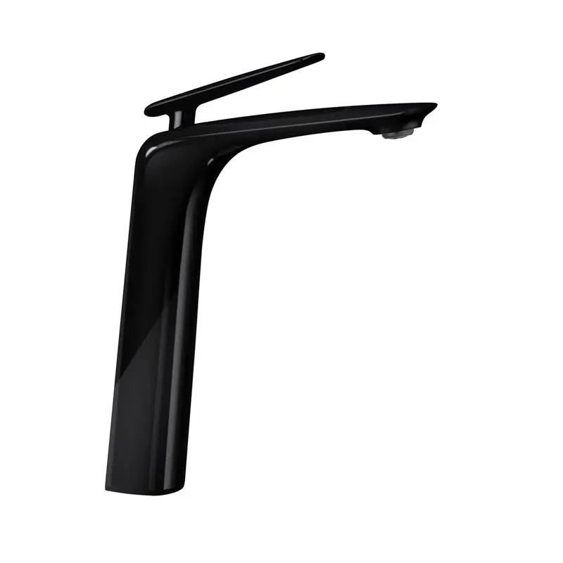 Bellino High Gloss Black Tall Basin Mixer 
