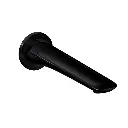Bellino High Gloss Black Wall Bath/Spout 