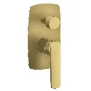 Bellino Brushed Yellow Gold Wall Mixer with Diverter 