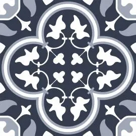 CAPUCIINO SALISBURY DARK BLUE MATT FLOOR TILES 200x200mm