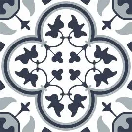 CAPUCIINO SALISBURY MID BLUE MATT FLOOR TILES 200x200mm