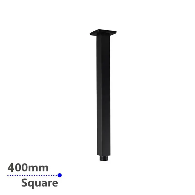400mm Black Ceiling Shower Arm 