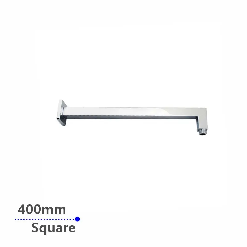 Wall Mounted Square Chrome Shower Arm 400mm